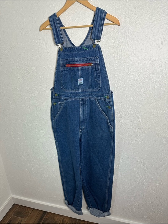 Pointer Brand Denim - Vintage Pointer Brand Denim Overalls Womens W34 Long Blue Jean Bib Overalls USA